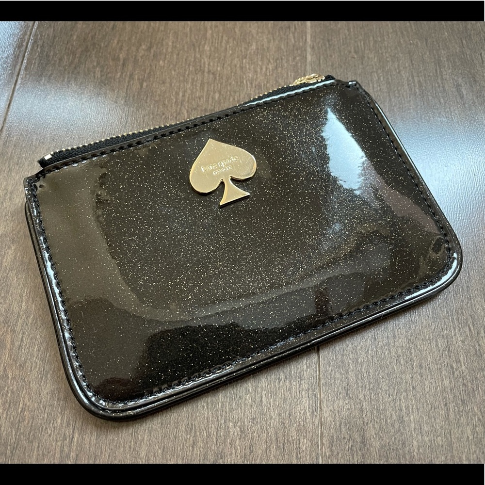 Kate Spade Bronze Glitter Card Case